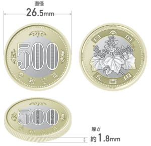 日本の硬貨（1円〜500円）のサイズ・重さ一覧！ランキングと新旧500円の比較 | 規格サイズ.com